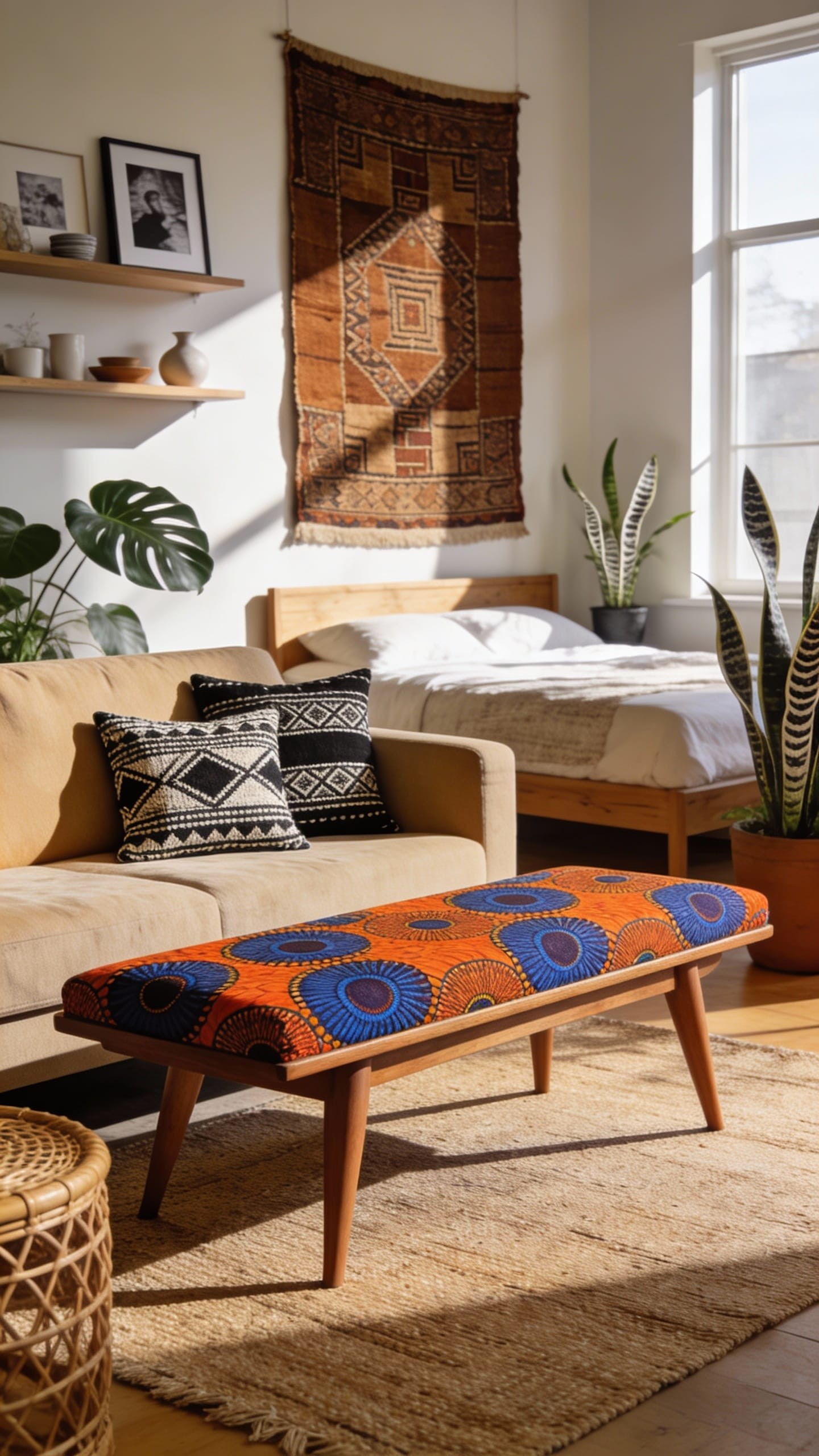 Mudcloth-Inspired Textiles as Statement Throw Pillows