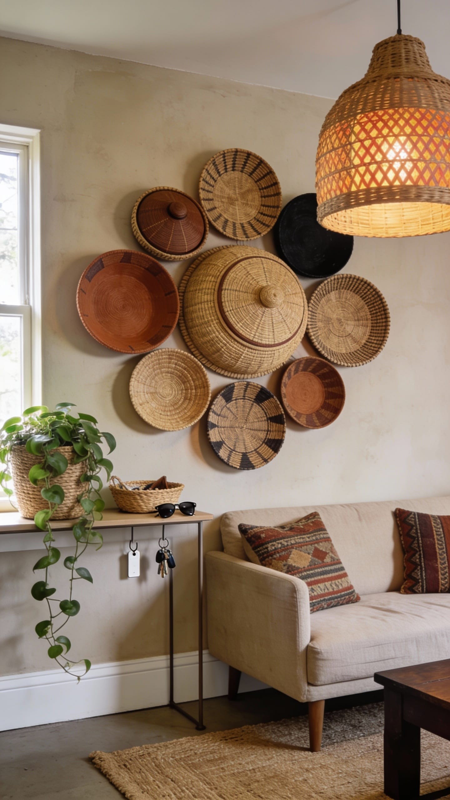 Woven Raffia or Grass-Cloth Wall Texture