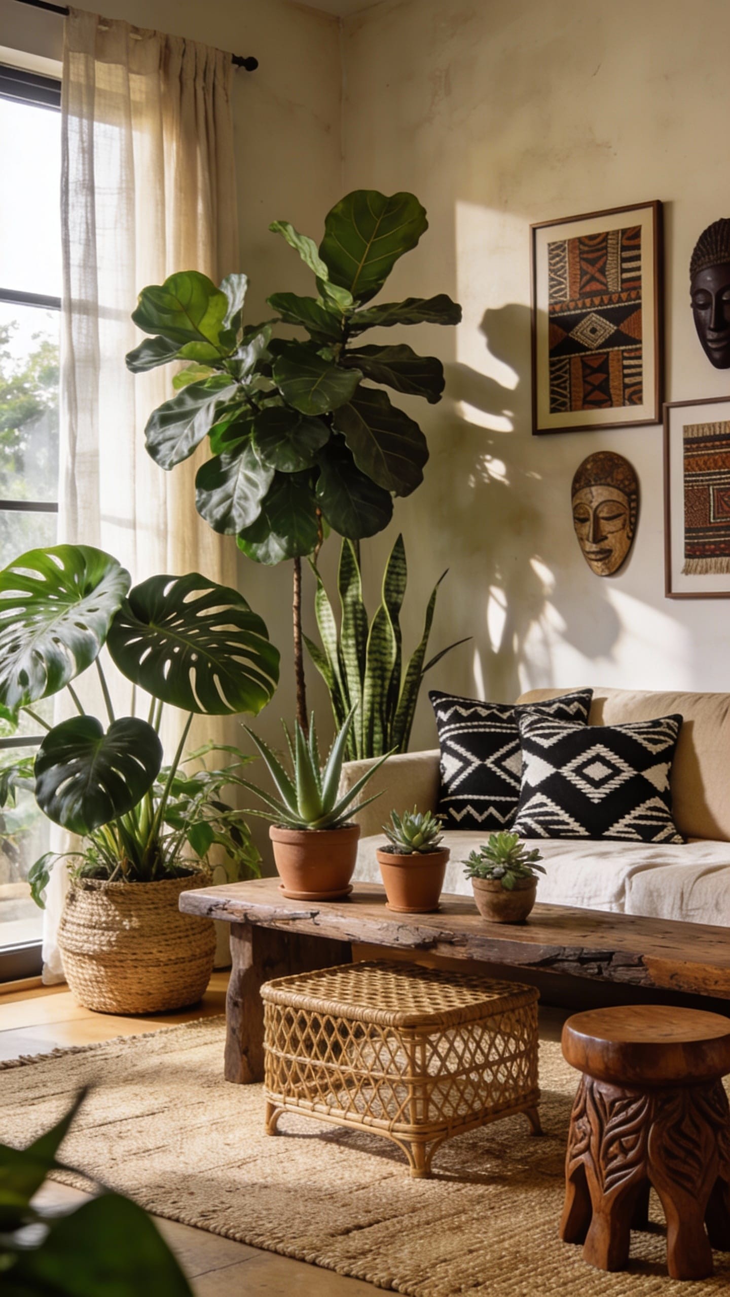 African Print-Inspired Upholstery on an Accent Chair