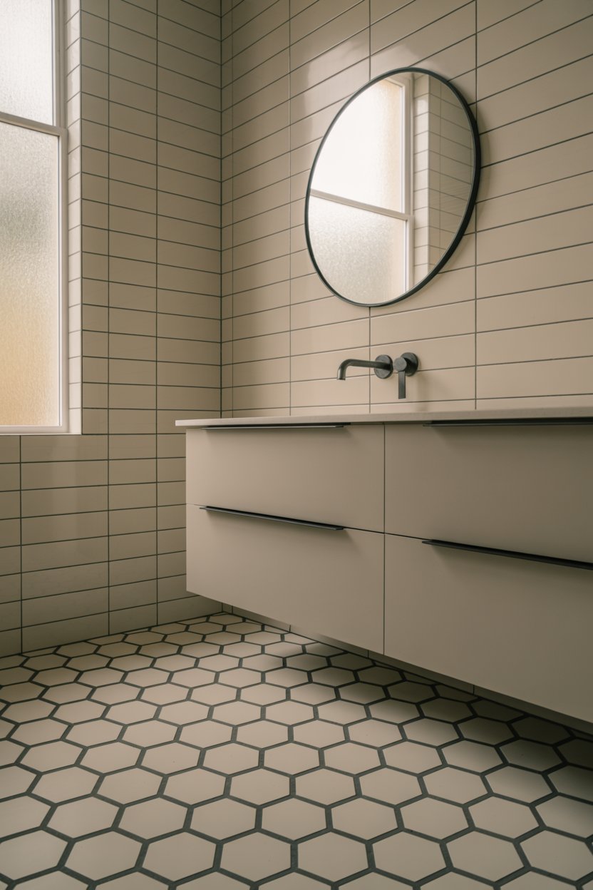 8. Hexagon Tile for Subtle Geometric Architectural Interest
