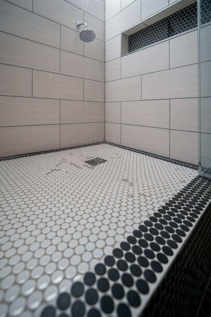 5. Penny Round Tile for Vintage-Inspired Texture