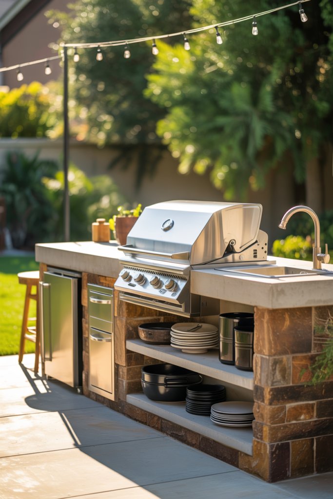 6. A Charcoal Storage Solution Kept Neat and Accessible
