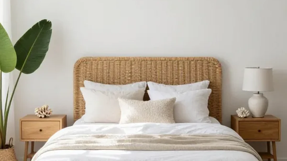 A whitewashed coastal wood frame for a light, beachy vibe