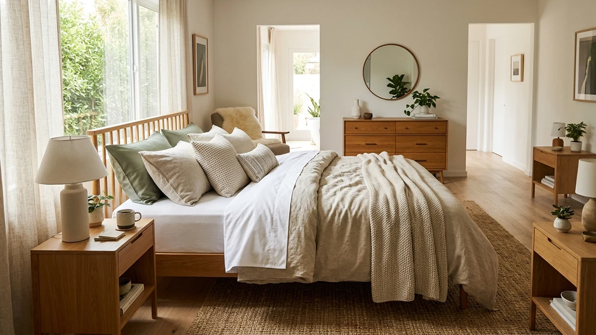 My Home Style Bed Sheets Styled in a Sunlit Bedroom
