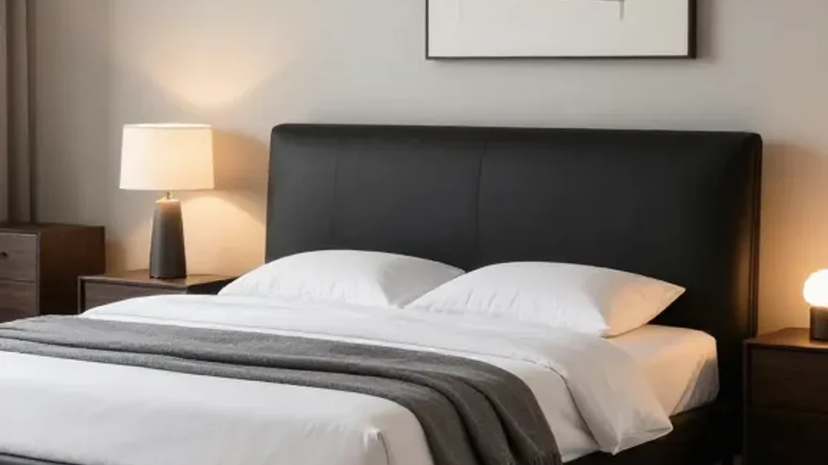 A glossy black lacquered frame for a modern, reflective finish