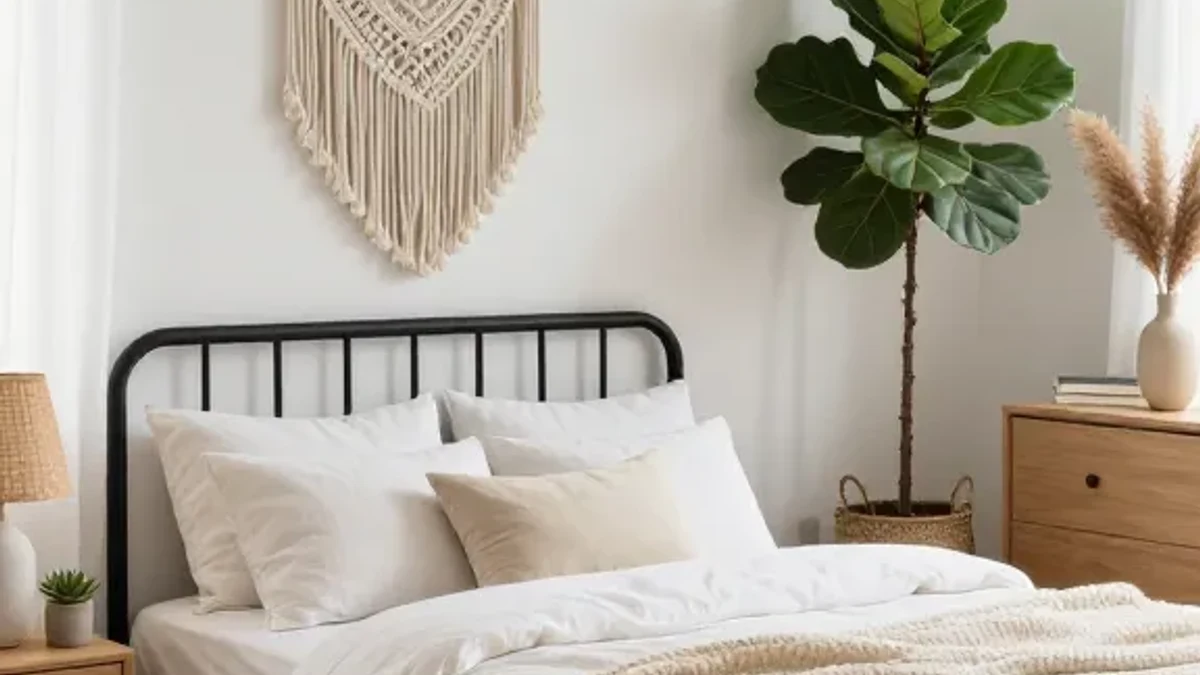 A black tufted headboard frame for plush, dramatic texture