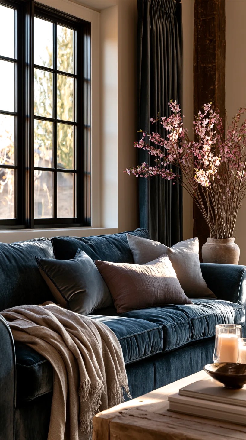 20 Blue Couch Living Room Ideas for a Warm, Cozy Space Hero