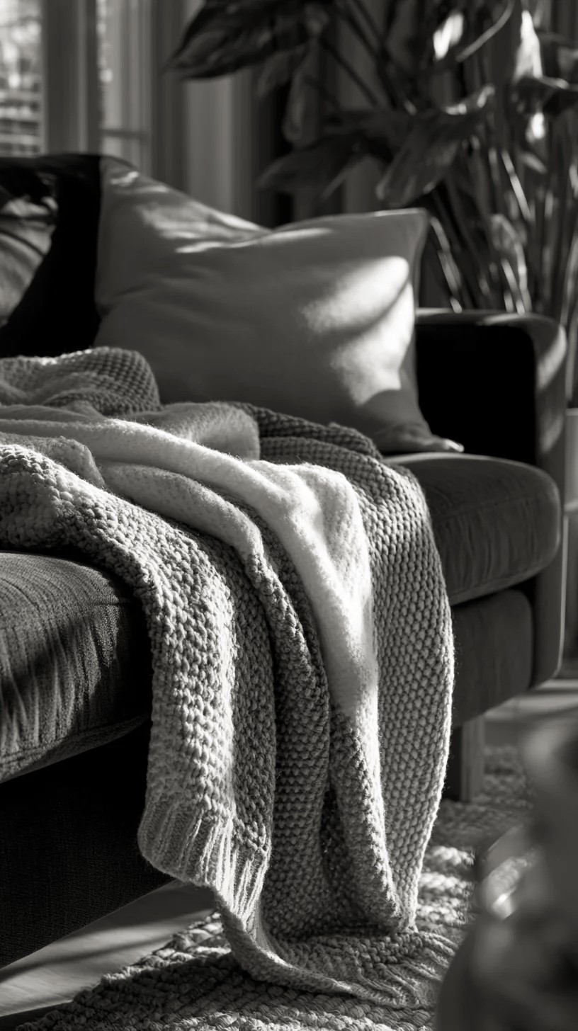 Blue Couch with a Layered Vintage Rug in Warm Tones