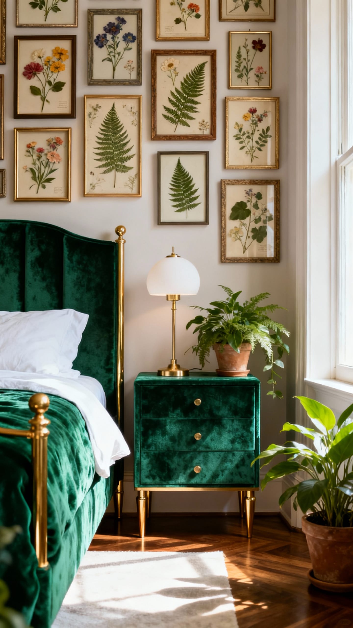 An Antique Brass or Iron Bed Frame