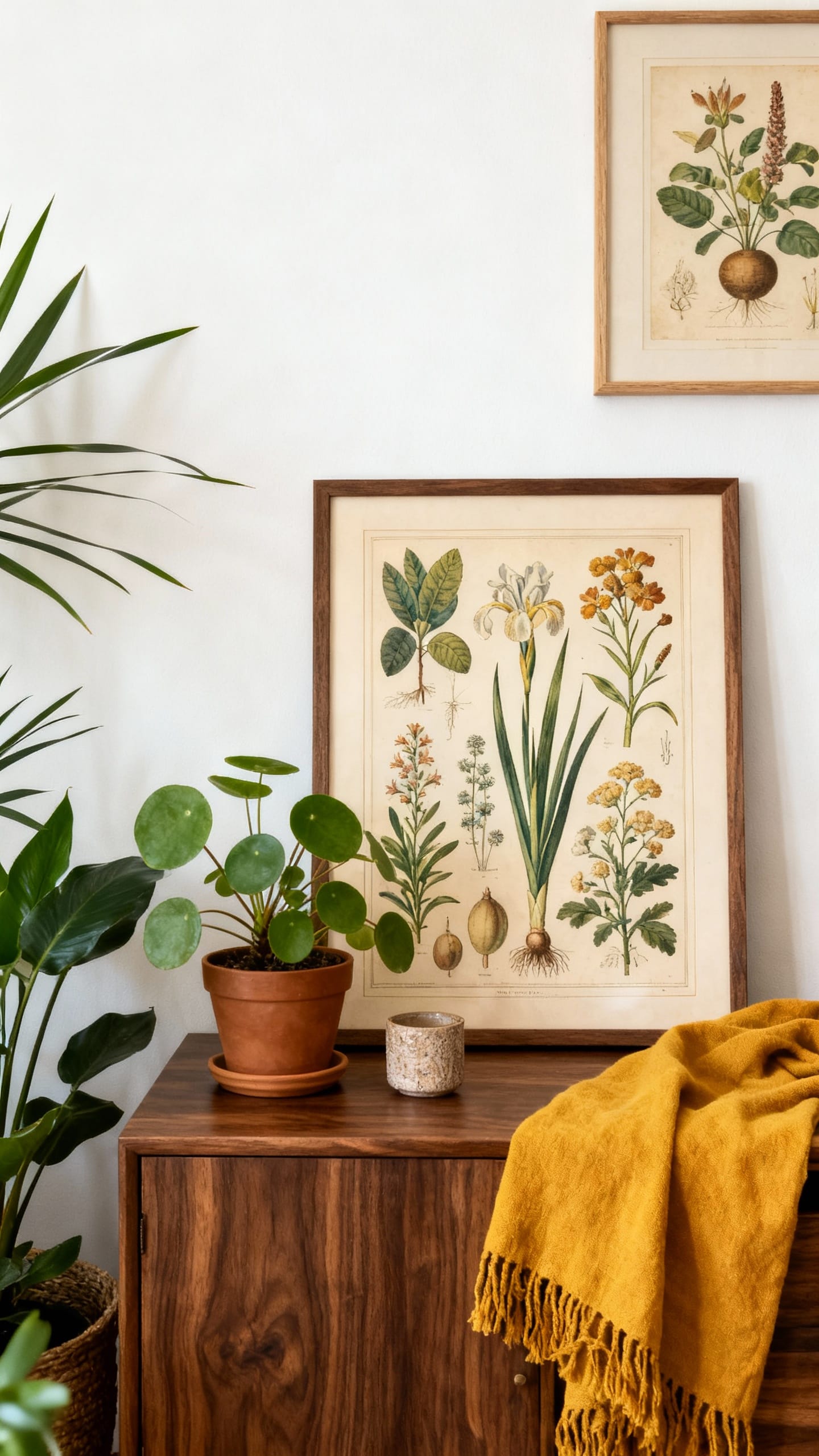Dried Flower and Herb Bundles as Natural Decor