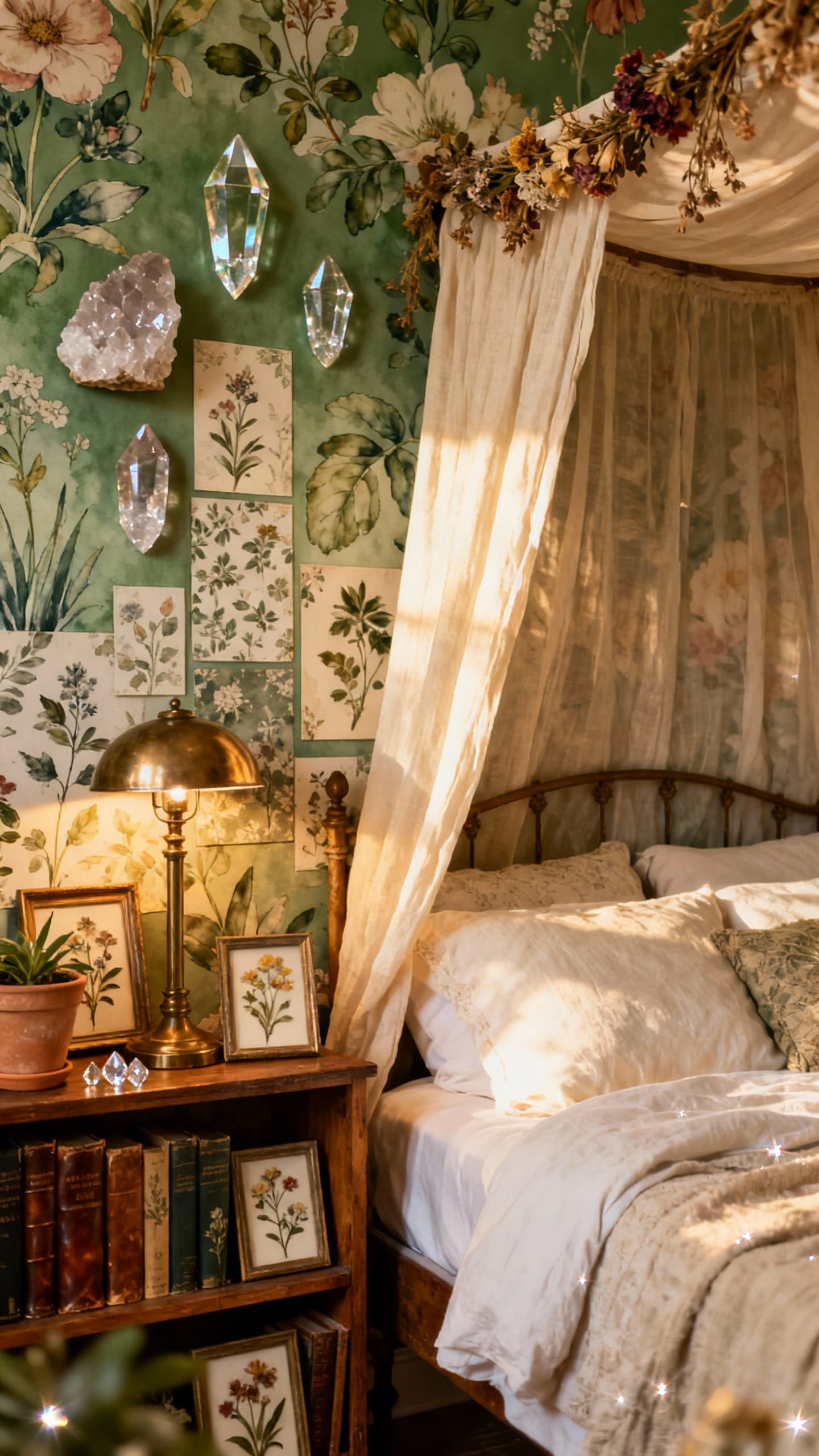 Antique Mirrors with Ornate, Nature-Inspired Frames