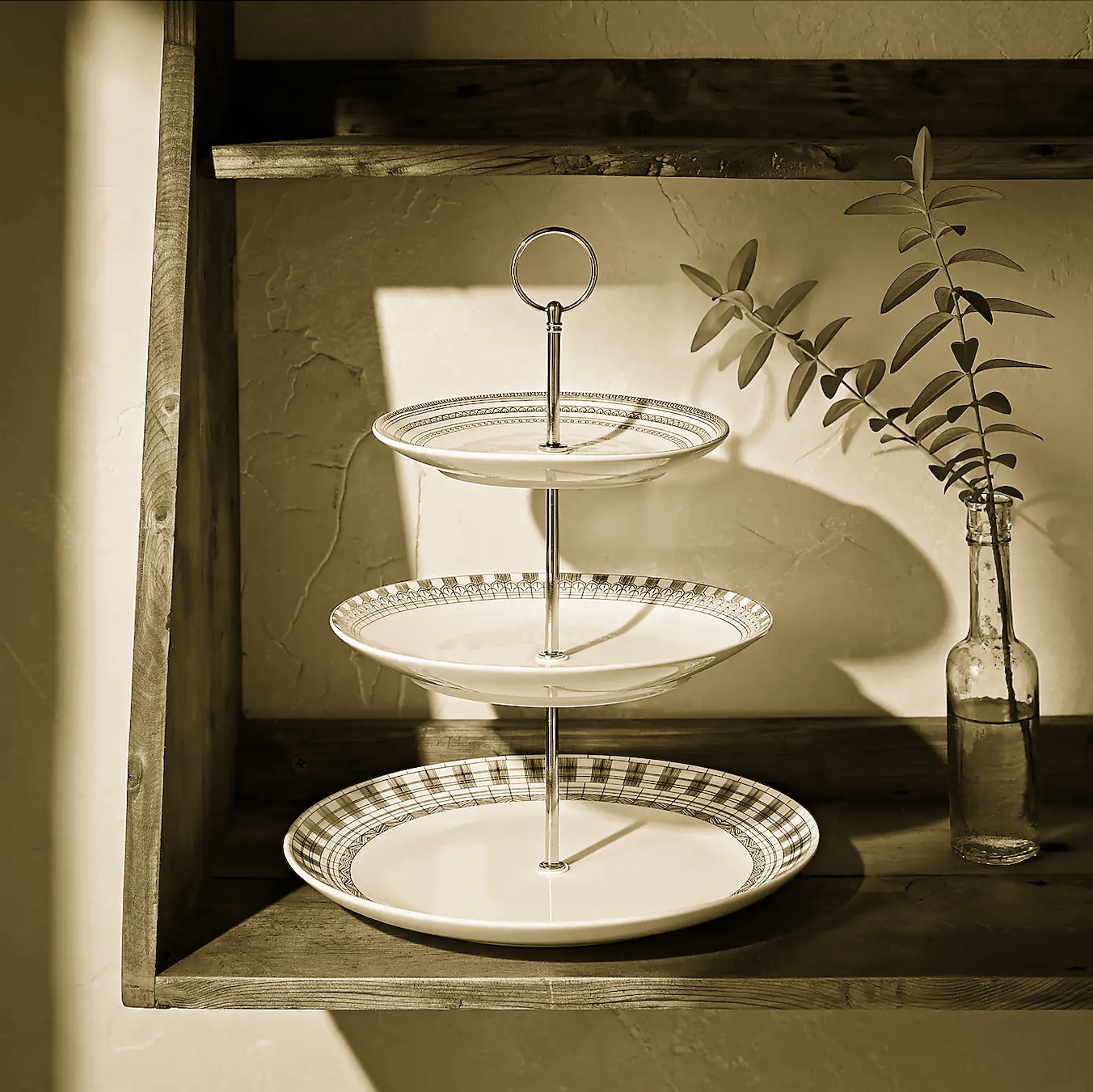 Gold Brass Cake Stand