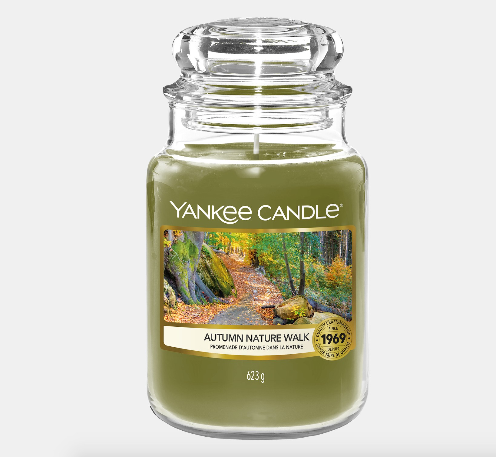 Crisp Apple Cinnamon Candle in Ceramic Pot on Kitchen Counter