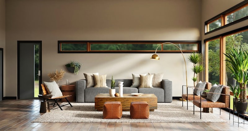 Subtle Textured Grasscloth Ceiling Wallpaper