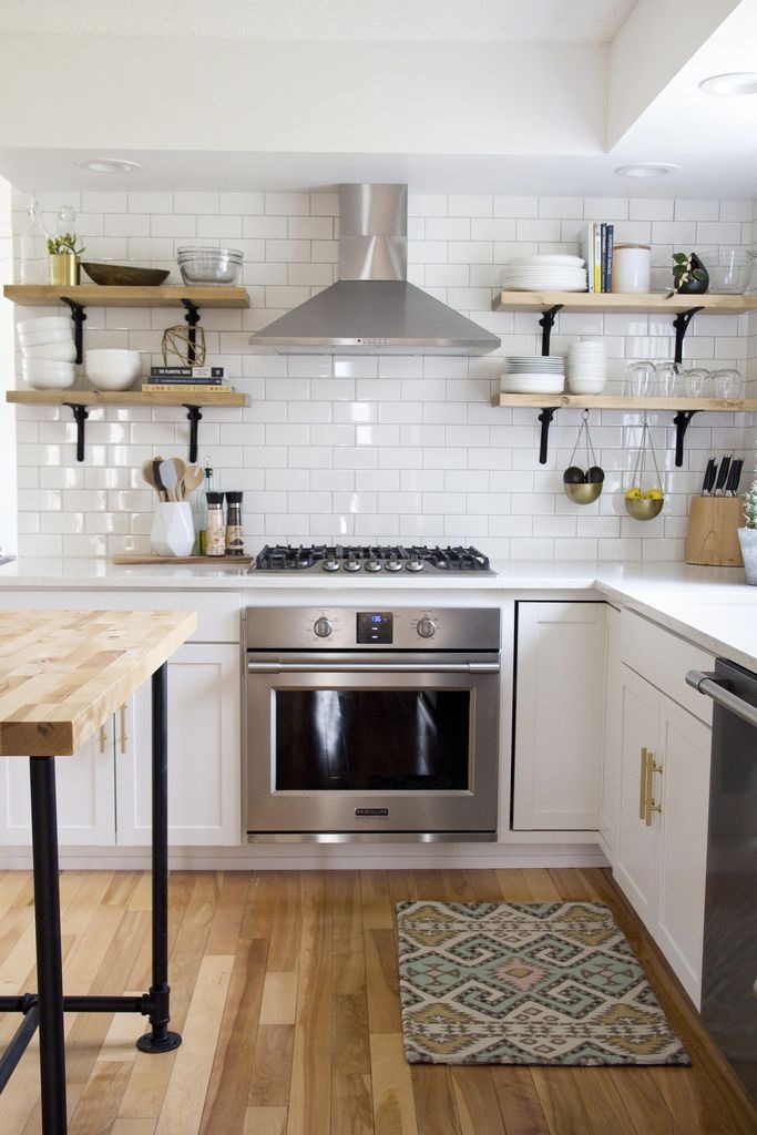 Open Shelving Styled with Mismatched Vintage Dishware