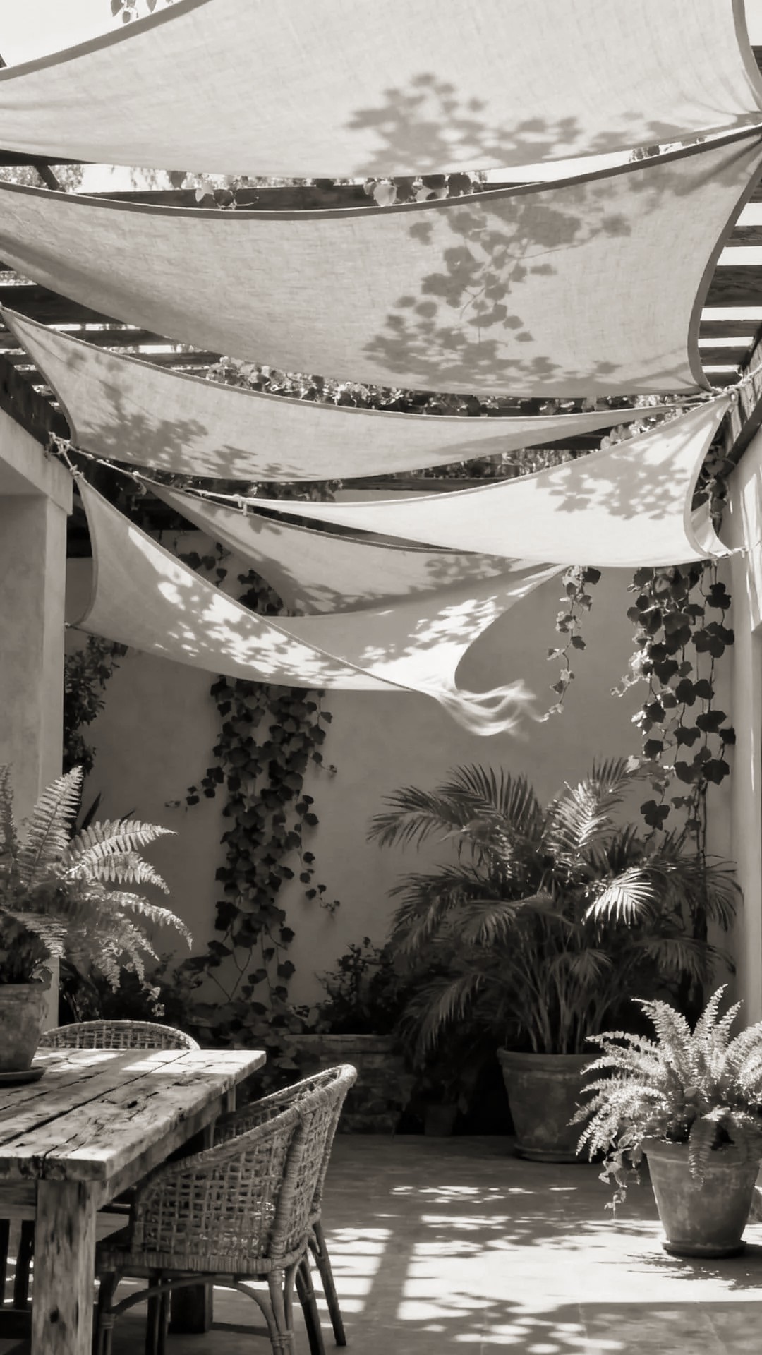 A Covered Patio with Ceiling Fans for Airflow