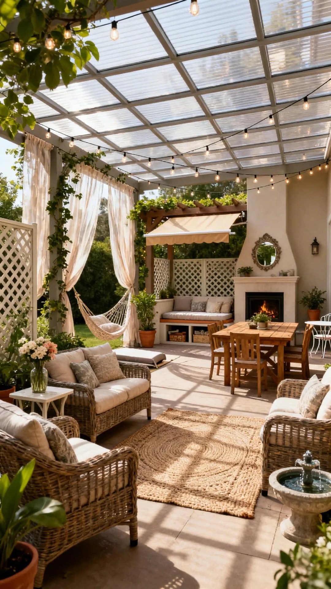 A Screened-In Patio for Bug-Free Lounging