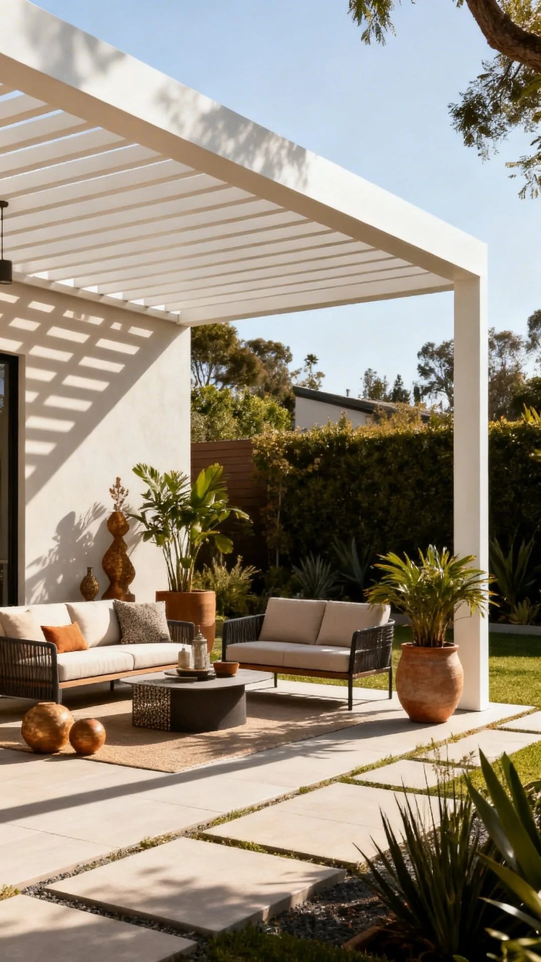 A Thatched or Tropical-Style Roof for a Resort Feel
