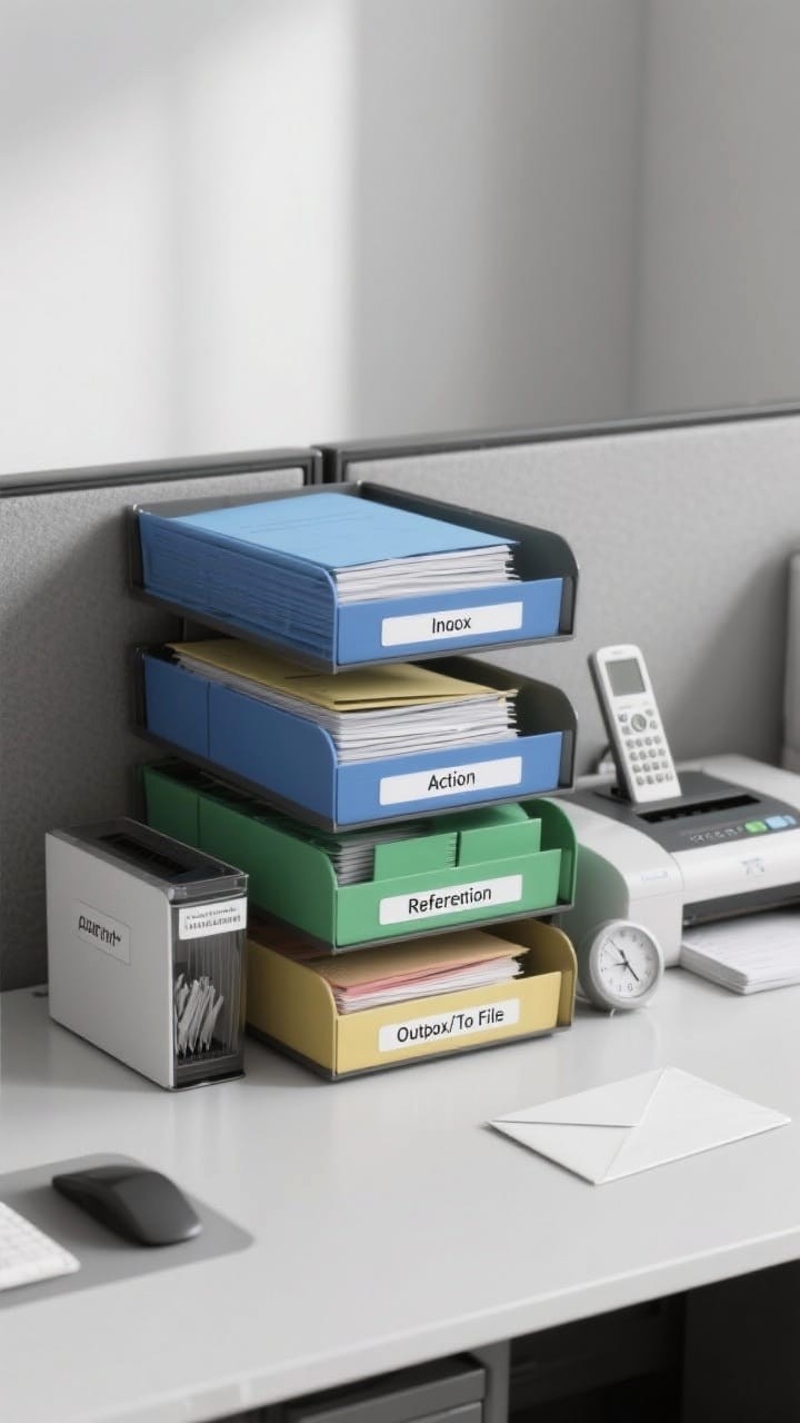 Interlocking Acrylic Drawer Divider Trays Categorizing Office Supplies