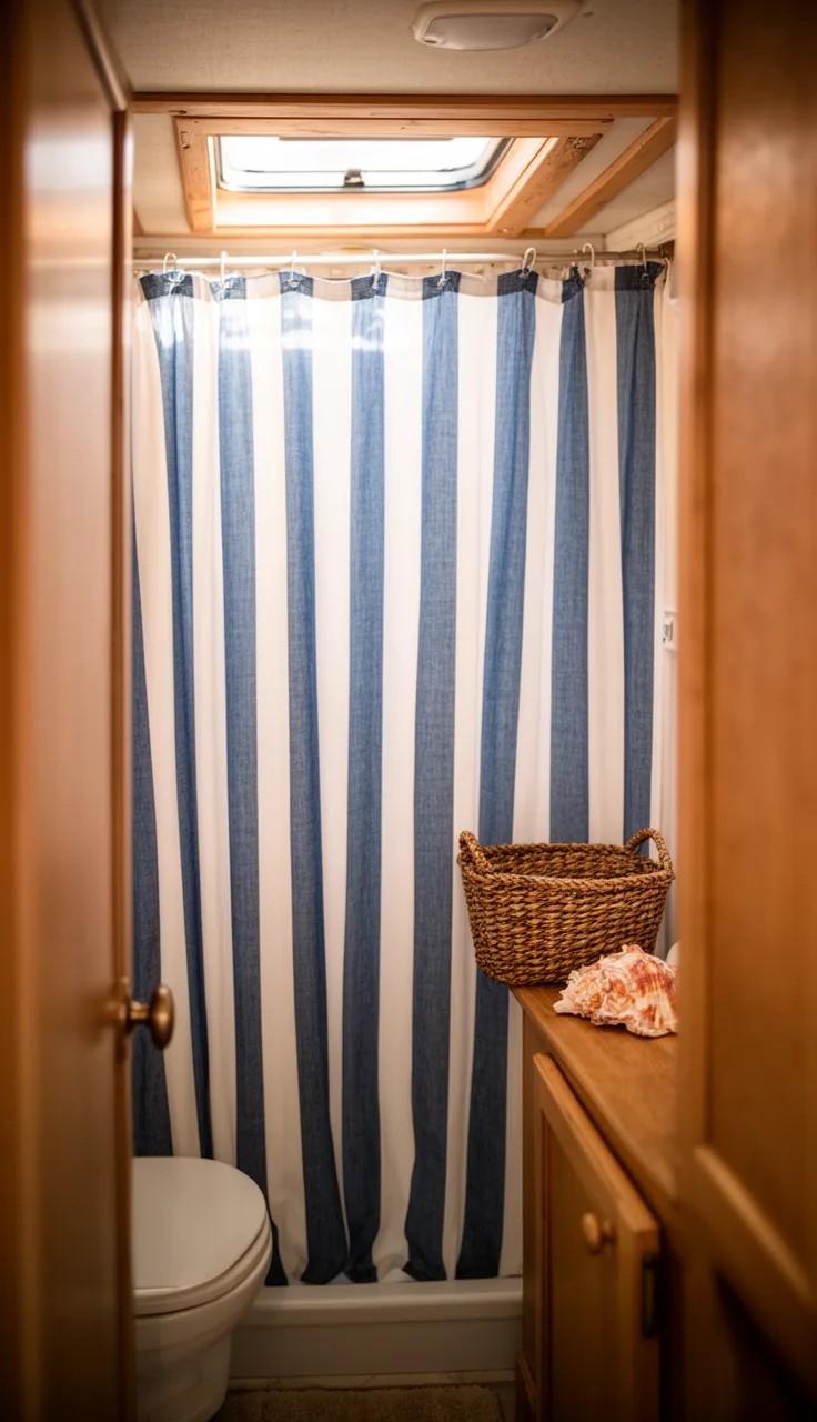 Short Camper Shower Curtain