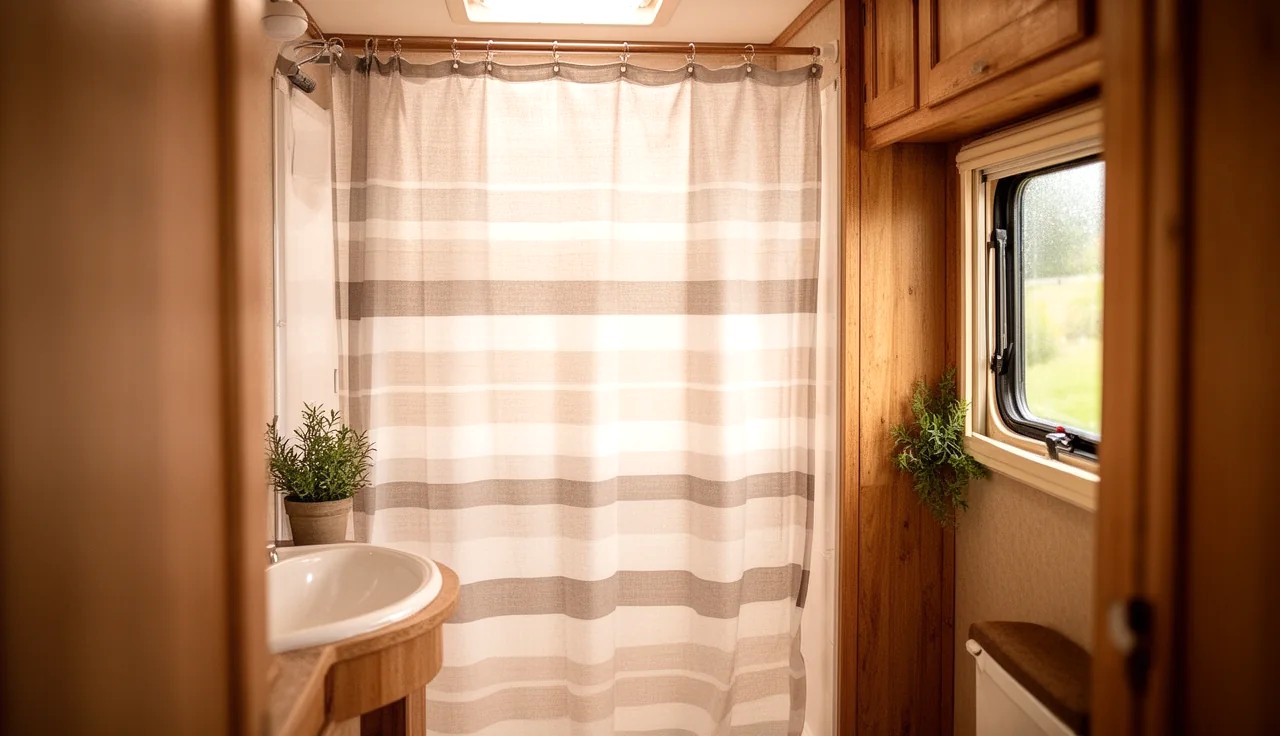 22 Camper Shower Curtain Ideas Hero