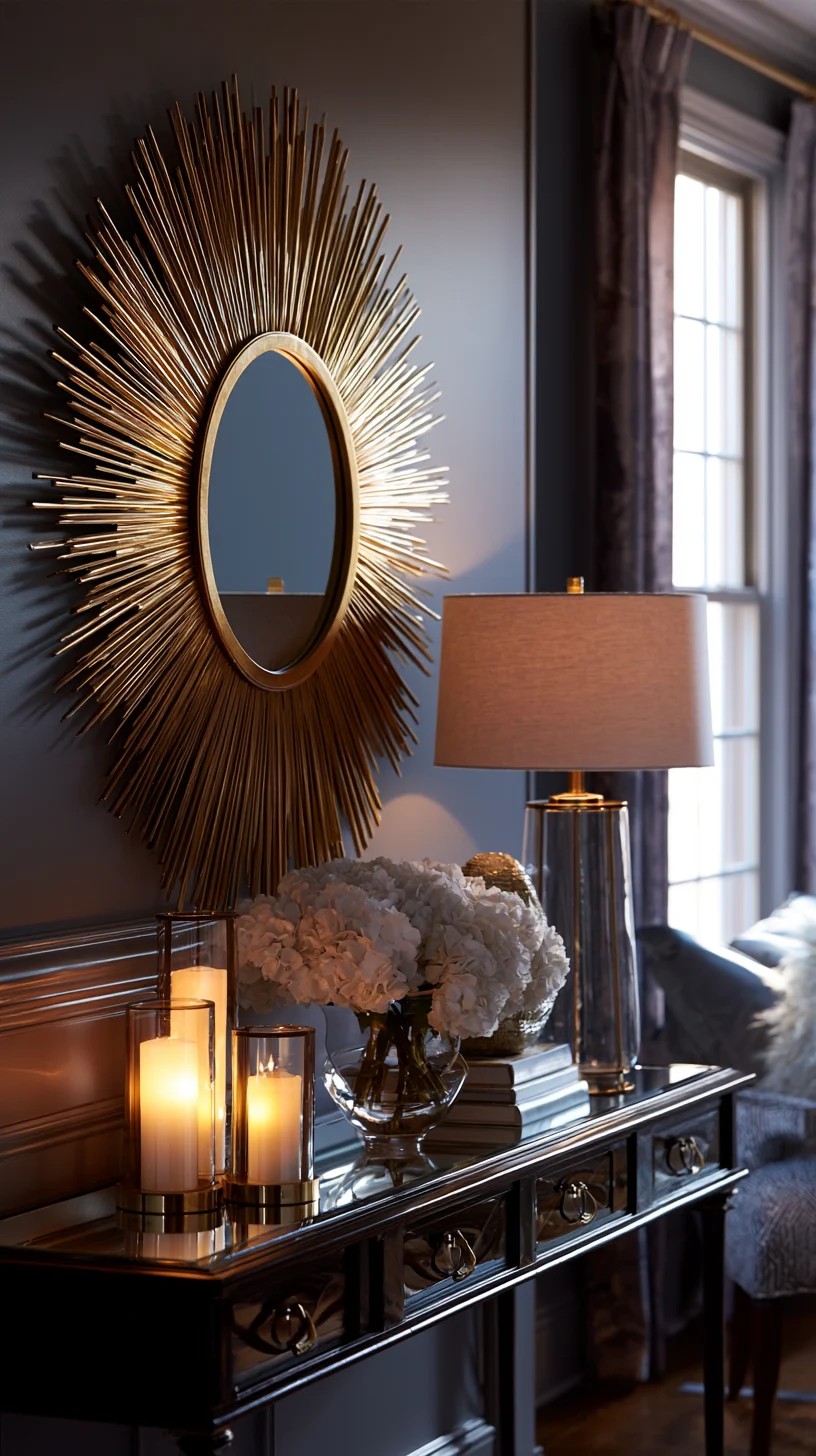 An Extra-Large Round Mirror