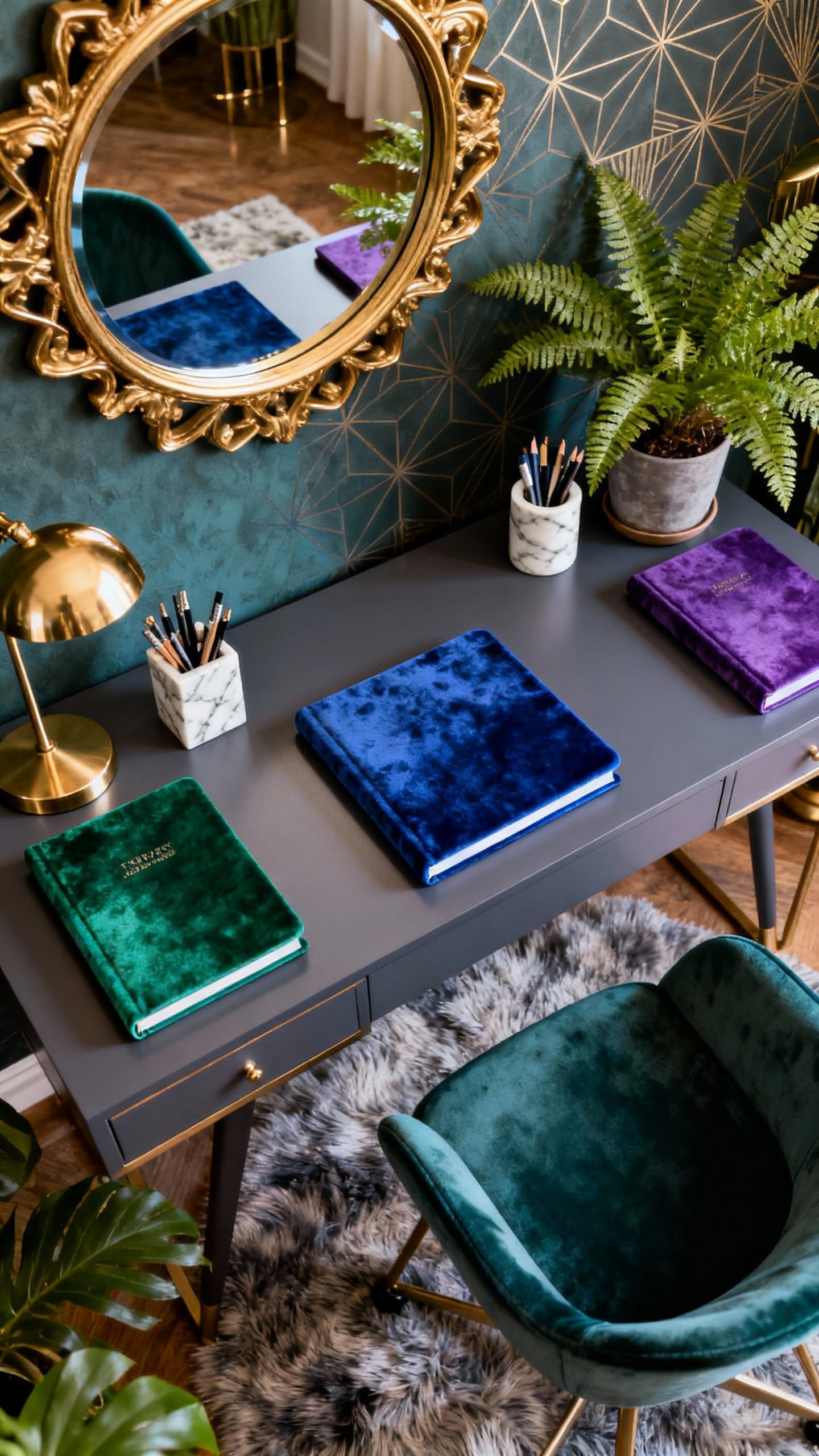 Curated Books on Desk