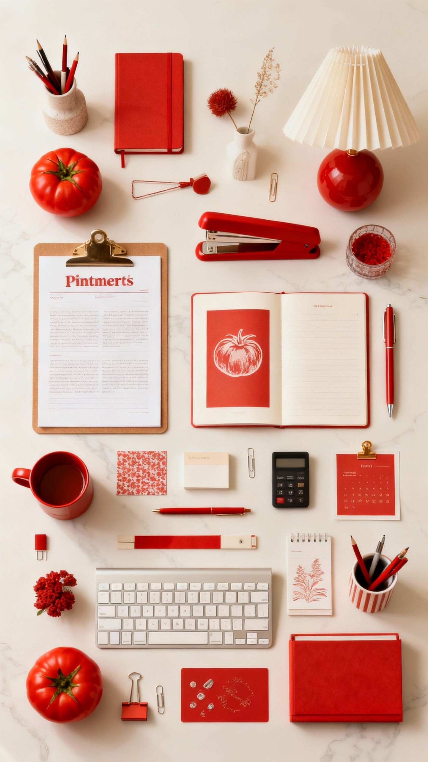 Minimalist Pen Holder on Desk