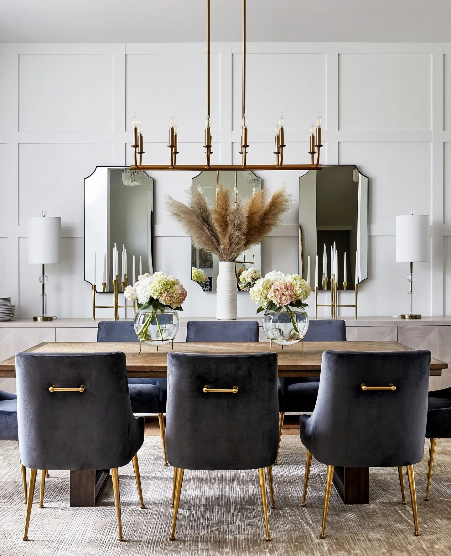 Affordable Matte Black Cage Lighting Fixture Over an Industrial Dining Table