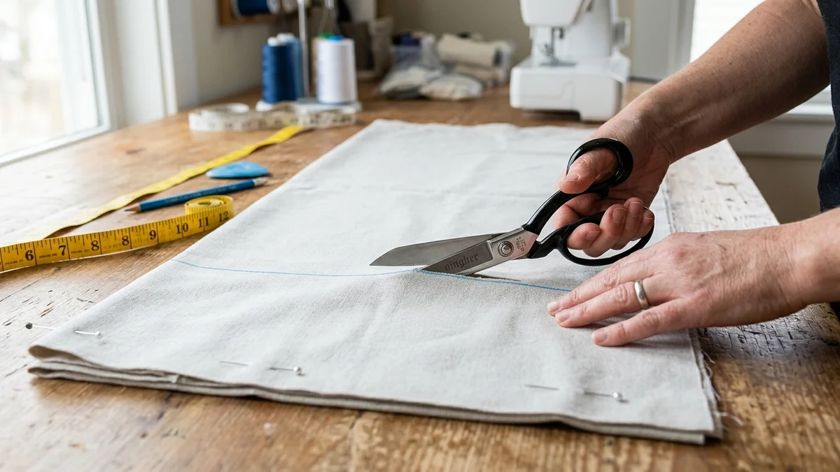 cutting flat sheets for DIY duvet cover