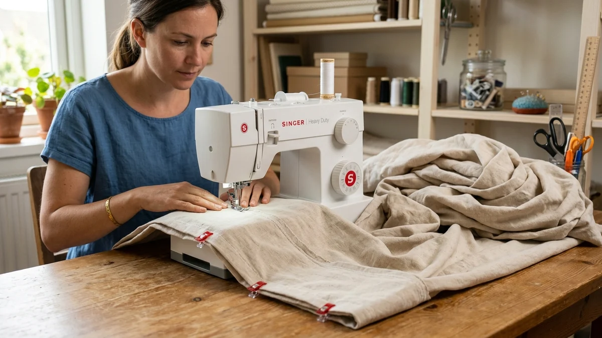 sewing two flat sheets together for duvet cover