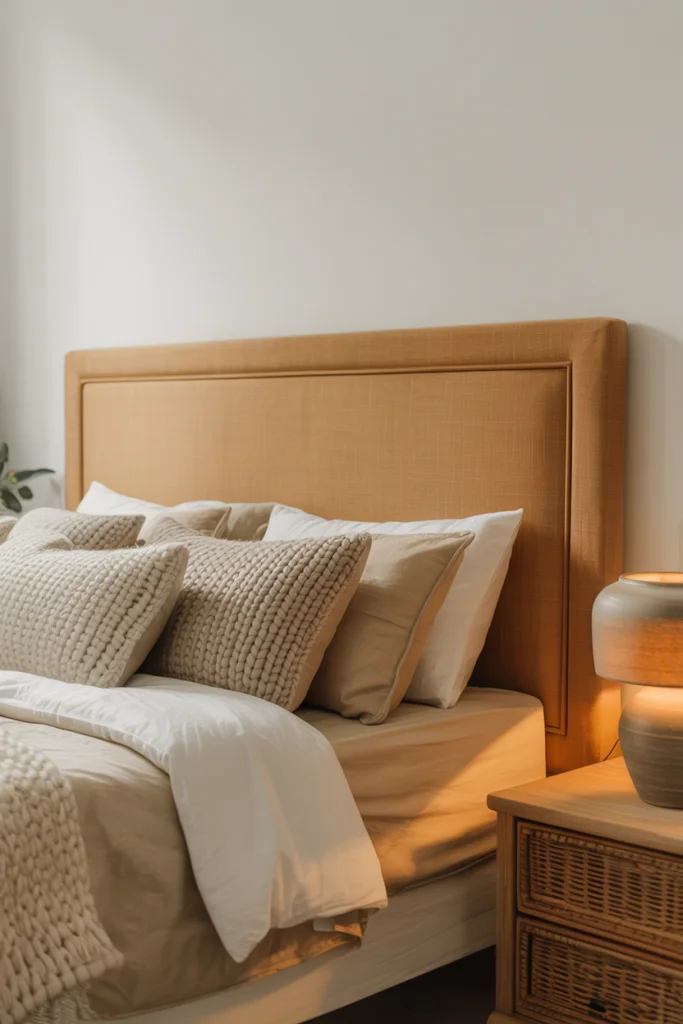 1. An Upholstered Headboard Made from Plywood and Foam
