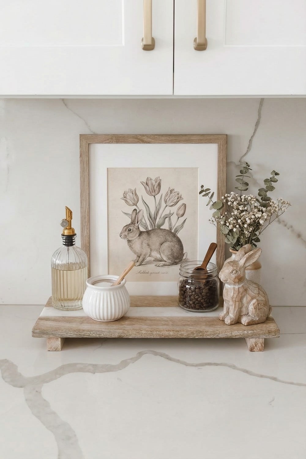 Elegant Neutral Easter Coffee Station