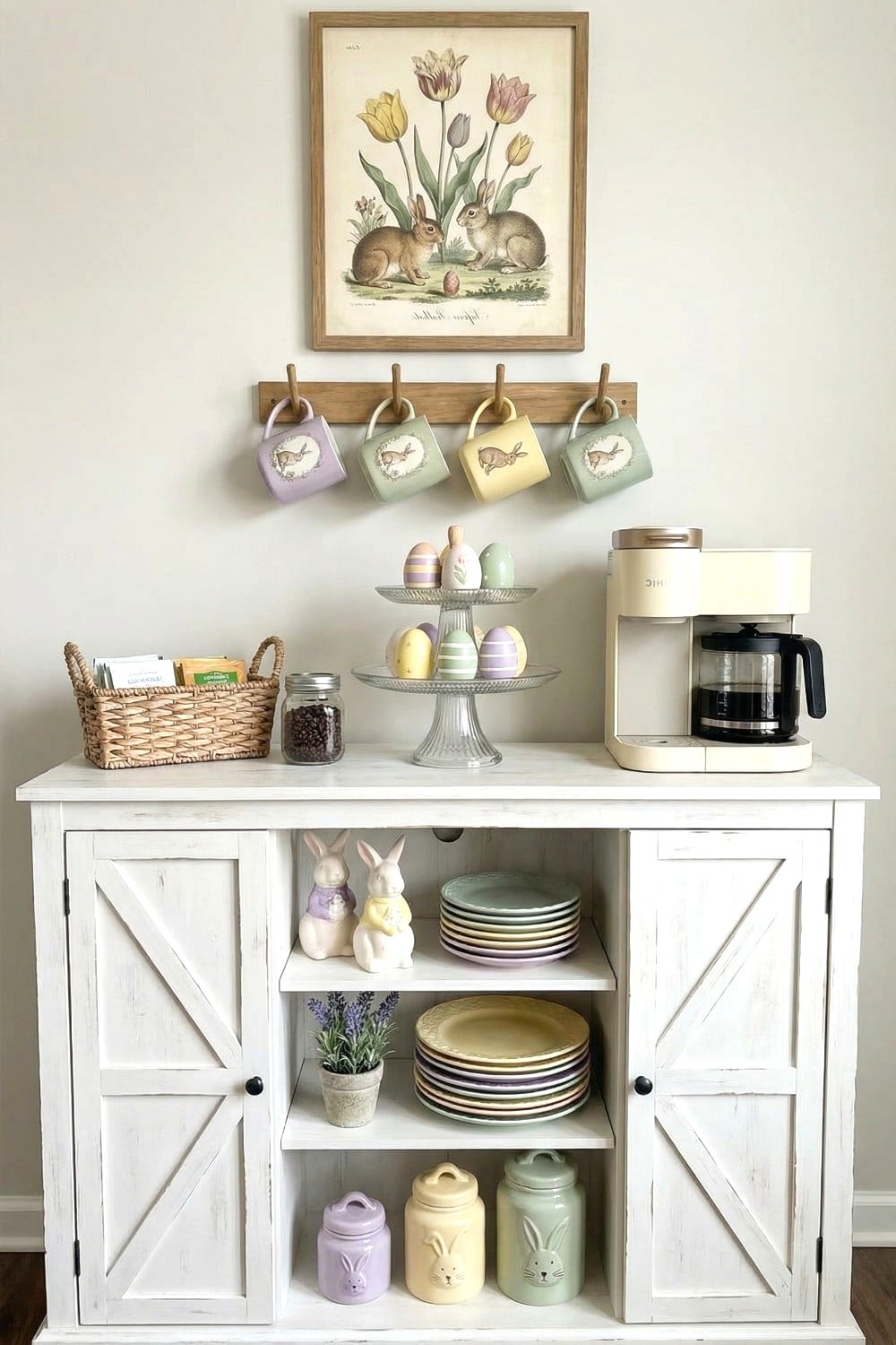Small-Space Easter Coffee Station