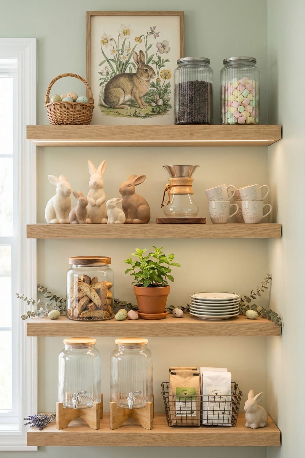 Rustic Wood Easter Coffee Bar