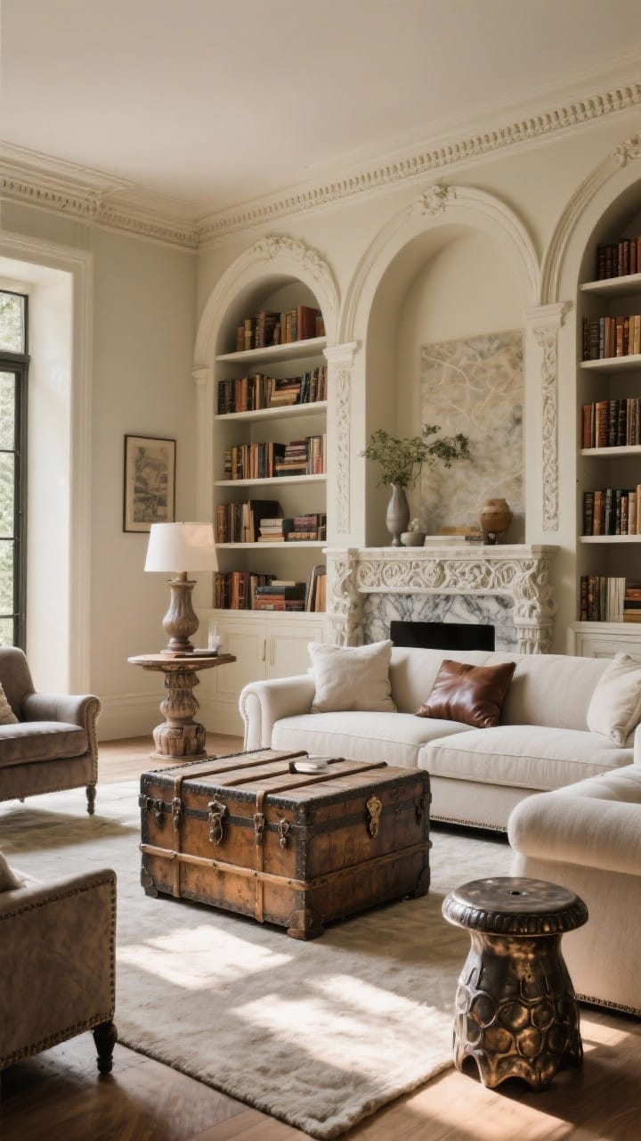 Airy Sheer Linen Curtains Billowing Softly at a Sunlit Cottage Window