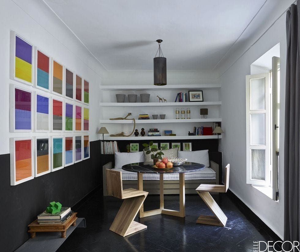 Black and White Checkerboard Flooring in Entryway