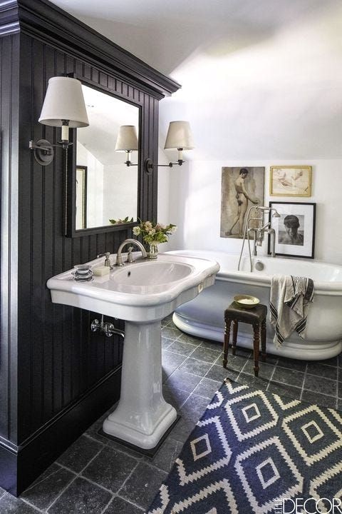 Seamless Black Flooring in Open Concept Home