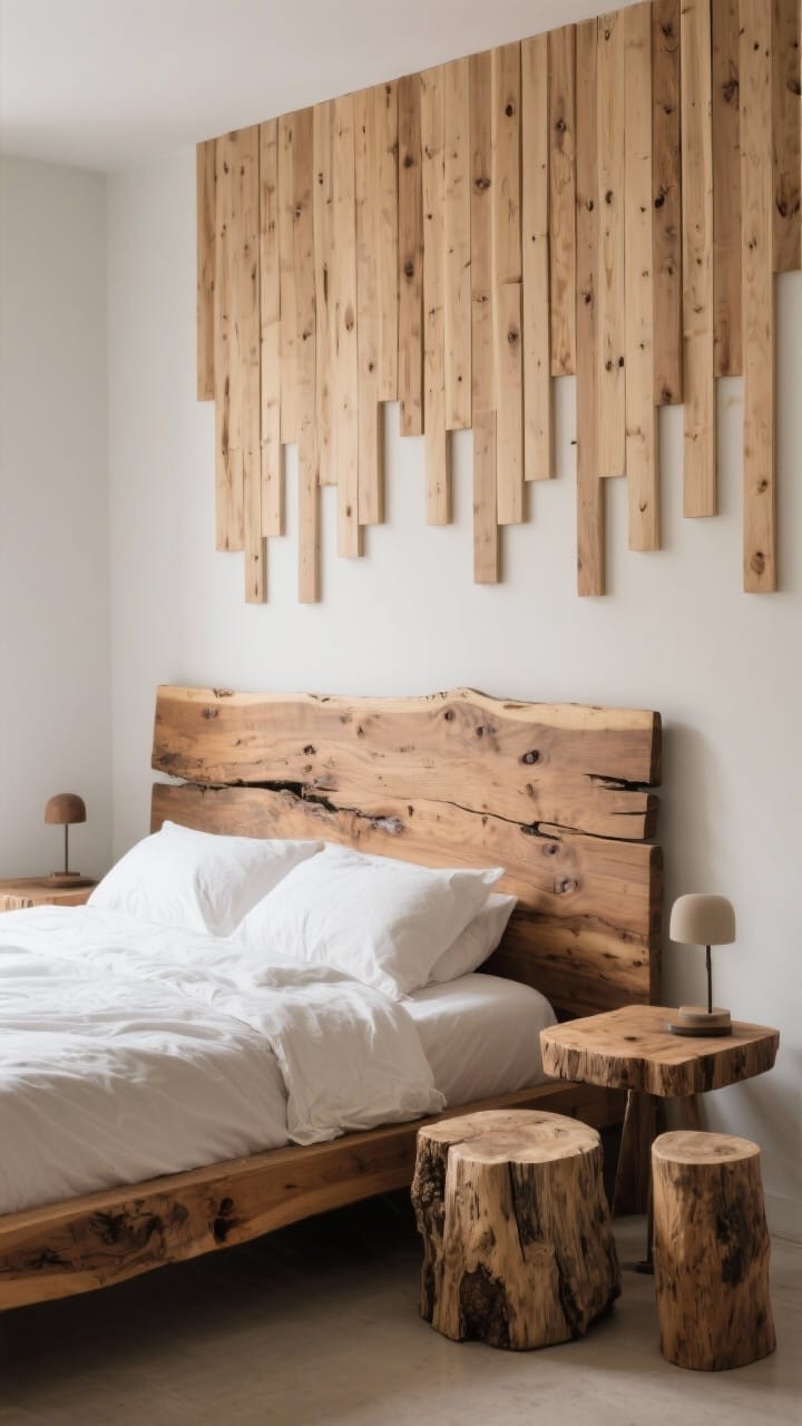 Natural Stone and Wood Accents