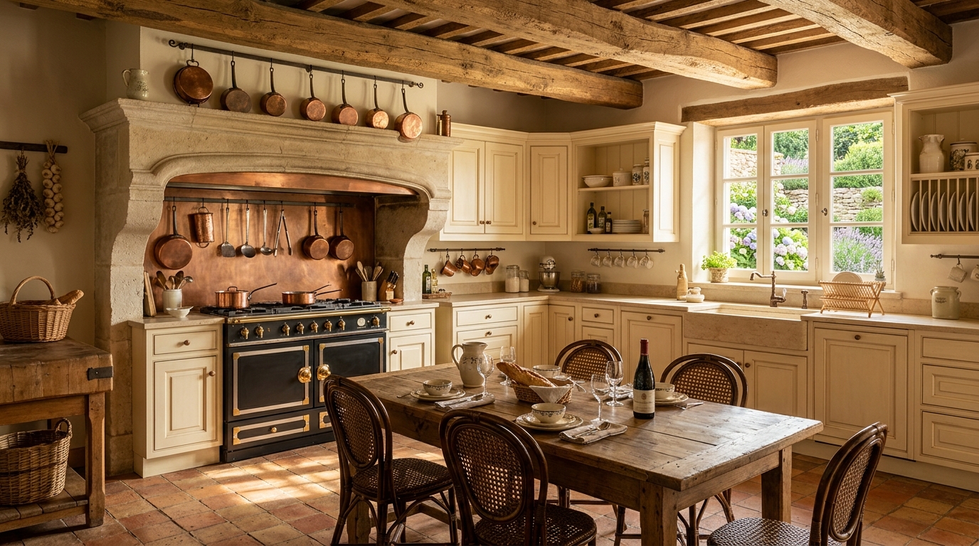20 Classic French Country Kitchen Ideas That Are Equal Parts Rustic and Chic Hero