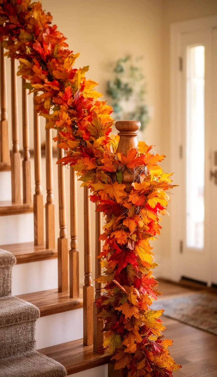 Cozy Garland with Mini Pumpkins
