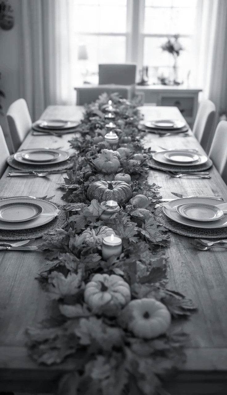Elegant Velvet Ribbon Fall Garland