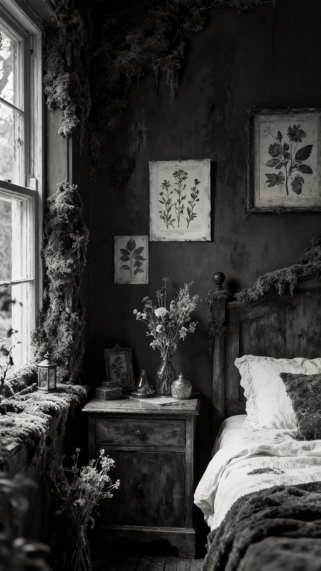 Dried Flower Arrangements in Apothecary Jars