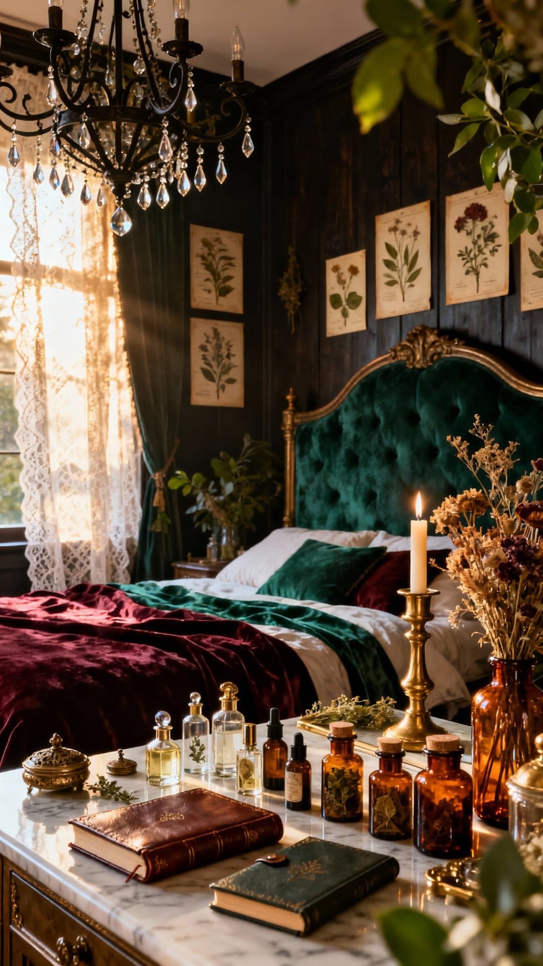 Forest-Inspired Corner with Moss Art