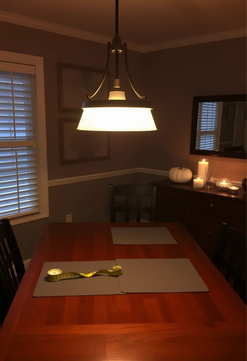 Matte Black Wipeable Vinyl Halloween Placemat with Spooky Print on a Dining Table with White Dinnerware
