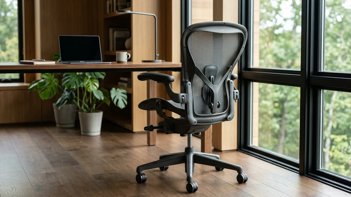 Herman Miller Aeron ergonomic mesh office chair for long hours