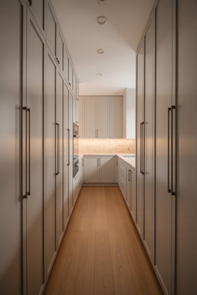 1. Modular Cube Shelving Mounted Vertically for Extra Storage