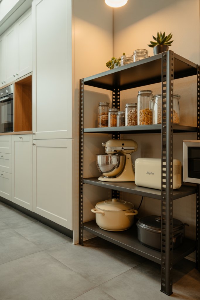 12. Stackable Storage Bins to Maximize Vertical Shelf Space