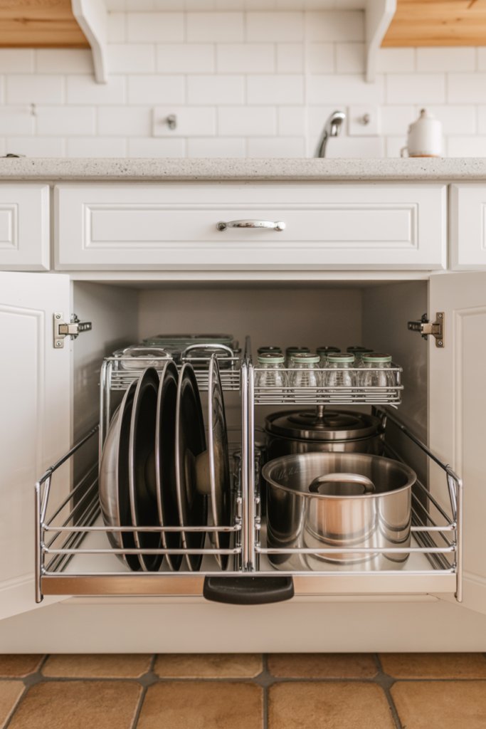 9. Modular Drawer Units Fitted into Deep Cabinet Gaps