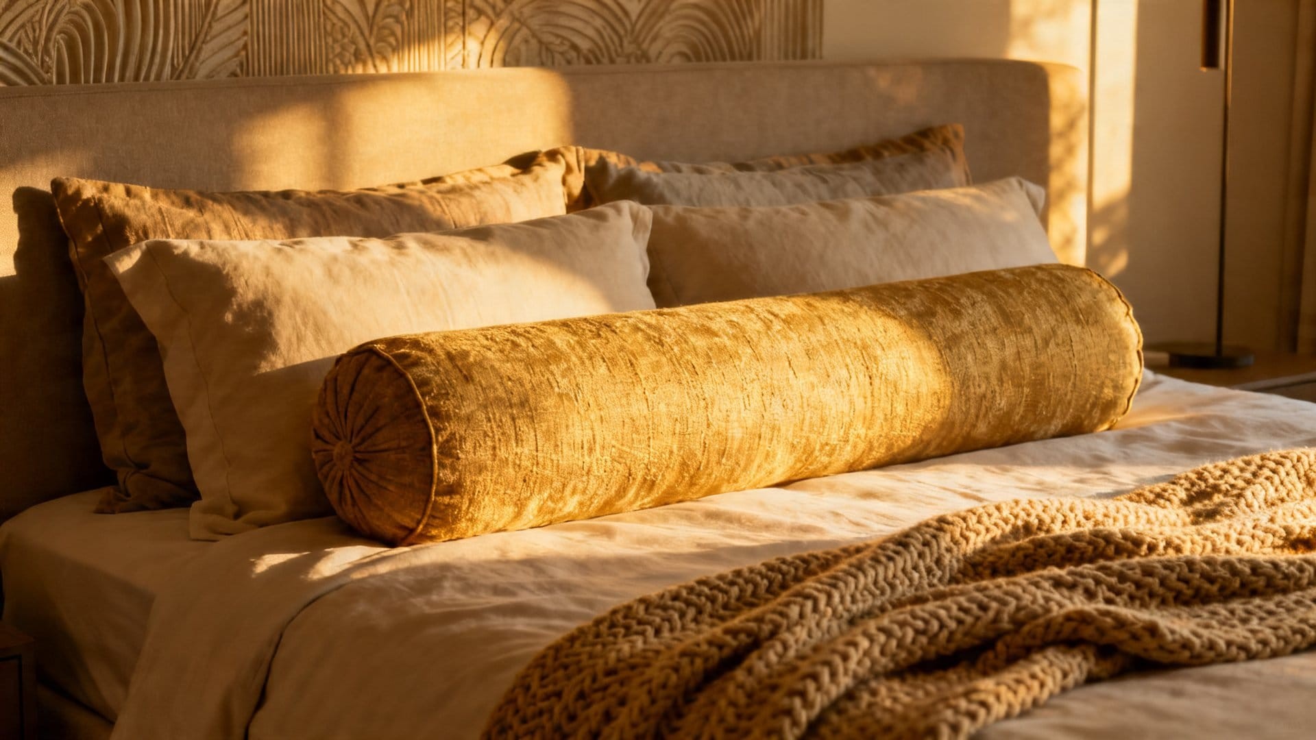 A Minimalist Pillow Arrangement